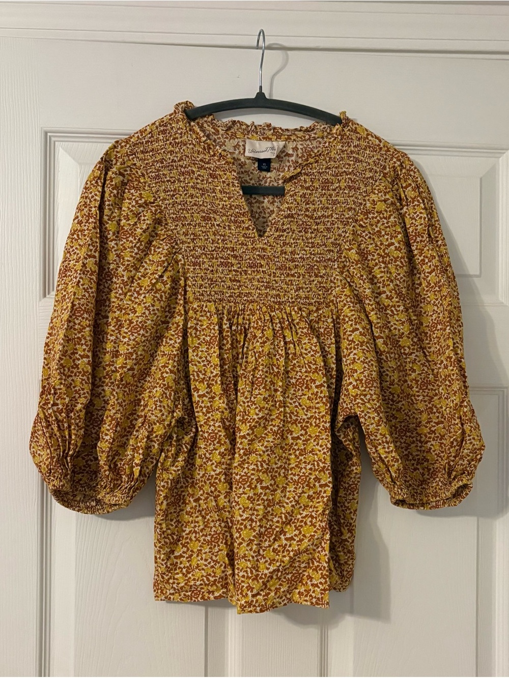 Universal Thread Smocked Puff-Sleeve Blouse